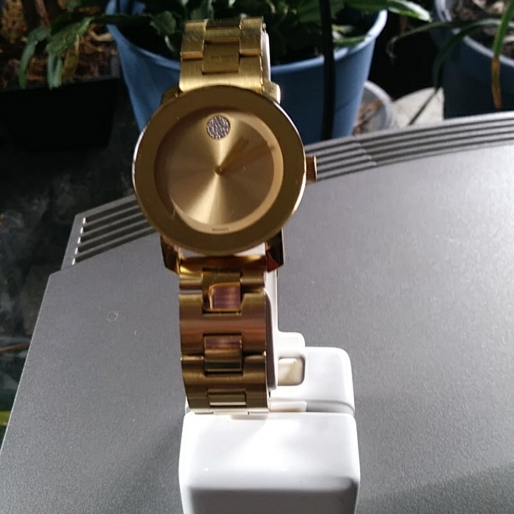 Ladies movado gold watch